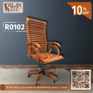 Wooden Boss Chair Mahogany Kath [RF-010-(08)]