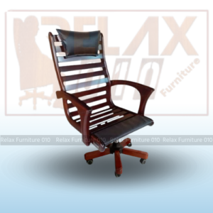 Luxury Wooden Swivel Chair-[RF-010-(05)]